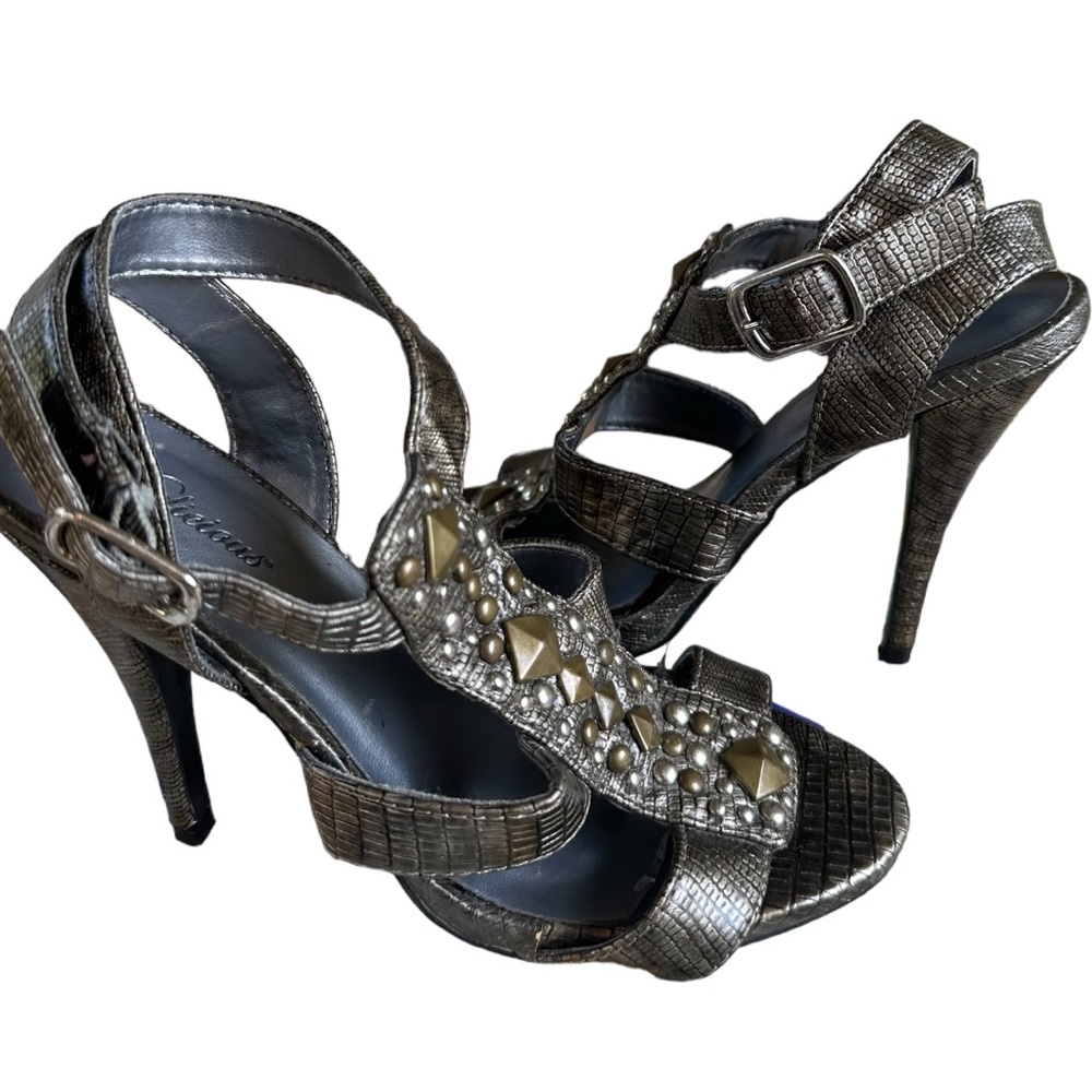 Delicious Snake Skin Heels